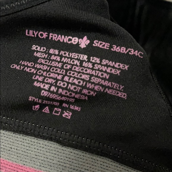 36B/34C Exercise Bra, Lilly of France - Picture 4 of 4